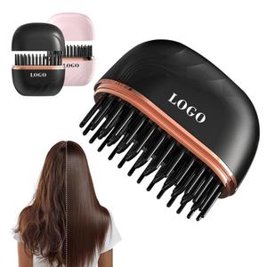 0728 2025 Cordless Hair Straightener <b>Hot</b> <b>Comb</b> Mini Brush Usb Charging Portable Straightening - Product Image 3