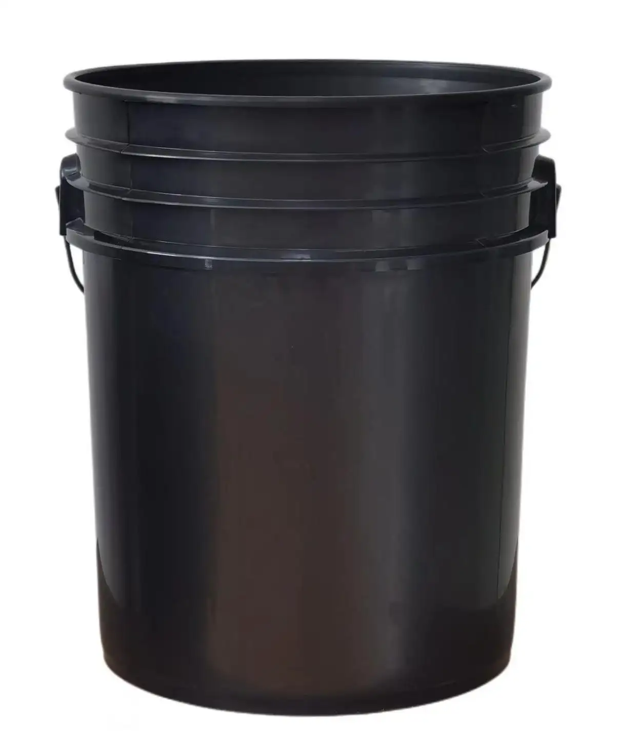 Seaux en plastique noirs de 5 gallons et couvercles Gamma Seal Conteneur de stockage de qualité alimentaire