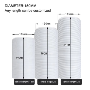 Kit <span class=keywords><strong>de</strong></span> joint en PVC pour <span class=keywords><strong>fenêtre</strong></span> <span class=keywords><strong>de</strong></span> climatiseur portable universel, 2 pièces, 26,37 pouces, kit <span class=keywords><strong>de</strong></span> ventilation à bouche plate durable - Product Image 6