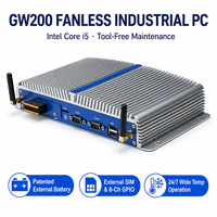 Mini PC industriel sans ventilateur 2 LAN 6 COM 8 GPIO pour distributeur automatique 4G 8G 16G RAM 128G 1T SSD Mini ordinateur GW-200