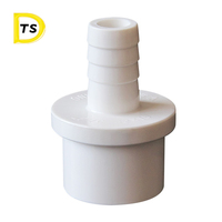 Conector de PVC para Tubería de Suministro de Agua, Tipo Pagoda, Tapón Interior y Exterior, Superficie Lisa, Azul/Blanco/Gris, Marca TSD, Junta Reductora Grande y Pequeña