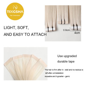 Cao cấp tóc Trinh Nữ Đôi rút ra 100% nguyên donant Châu Âu tóc con người Băng liền mạch vô hình sợi ngang trong phần mở rộng tóc Nhà cung cấp - Product Image 6