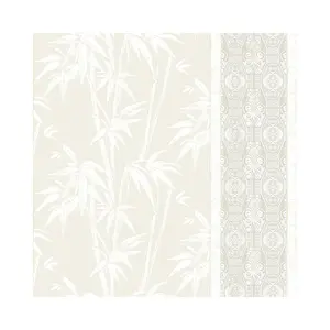 Papel de respaldo no tejido, 0,53x10m, papel tapiz de pared de fondo 3D de bambú fino de color brumoso