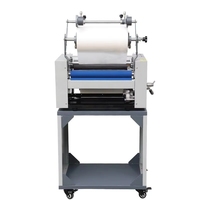 Machine de laminage automatique double face à chaud et à froid L388 pour étiquettes autocollantes, compatible A3/A4/A5/A6, largeur de travail 375 mm, vitesse 0-6 m/min