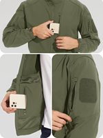 2025 Logo personnalisé imperméable polaire tactique veste hommes chaud coupe-vent Bomber veste Amy vert à capuche manteau US doux veste