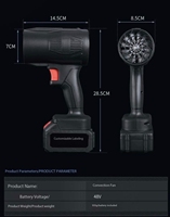 Batterie au Lithium explosive tempête Portable extérieur haute vitesse sèche-cheveux ventilateur haute puissance Violent Turbine