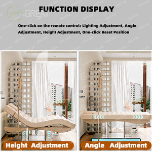 Tailandés portátil profesional Spa columna vertebral belleza cama Headspa 4 motores eléctrico térmico masaje Facial mesas cama para esteticista - Product Image 3