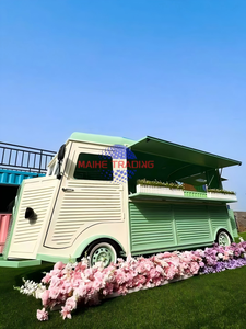 Camion de crème glacée vintage, chariots alimentaires, stand de café de rue, stand de hot-dogs, remorque alimentaire entièrement équipée - Product Image 3