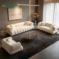 Canapé modulable en velours sur mesure du fabricant d'origine pour agents de marques de meubles et distributeurs régionaux – Stock disponible
