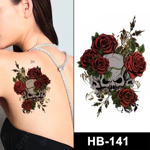 Tatuajes Temporales de Halloween con Diseños Tribales de Calaveras Horripilantes, Realistas, para Hombres y Mujeres, para <span class=keywords><strong>Manga</strong></span> y Pecho, Gran Venta - Product Image 6