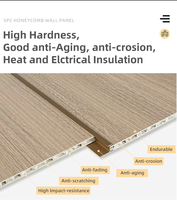 Panneaux muraux en nid d'abeille en PVC et aluminium personnalisés, reliés par une bande métallique, sont imperméables et résistants à l'humidité