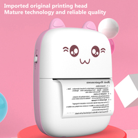 Mignon Mini Portable Sans Fil Mini Main Autocollant Imprimante Étiquette Thermique Photo Imprimante Autocollant Machine Impresora Portatil
