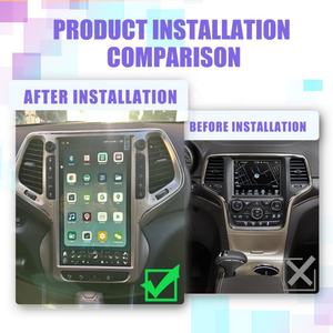 Autoradio 13,6 pouces pour Jeep Cherokee 2014-2021, Android 12, écran vertical, CarPlay, navigation GPS, lecteur multimédia LCD - Product Image 2