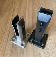 Nouveau design - Spigots en acier inoxydable 2205 pour clôture de piscine avec verre trempé de 12 mm (1/2 pouce)