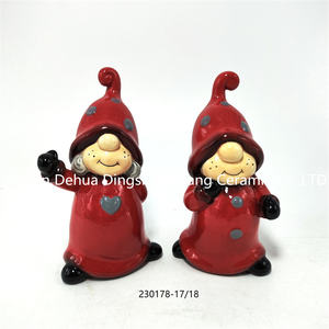 Kendi susu air keramik jamur Natal, kapasitas besar dengan pegangan tangan - Product Image 6