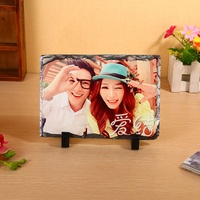 RubySub SH-03 Vente Chaude Sublimation Blanc Rectangle Ardoise Photo de transfert De Chaleur de Roches