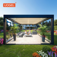 Pérgola de Aluminio Motorizada con Control Remoto, Iluminación LED Integrada a Prueba de Agua, Colores Personalizados, Garantía de 7 Años