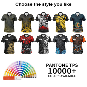 Polo d'été à manches courtes personnalisé pour hommes drapeau fidjien <span class=keywords><strong>Bula</strong></span> imprimé tribal tenue décontracté T-shirt de golf - Product Image 3