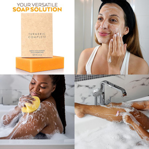 Vente en gros 100% <span class=keywords><strong>savon</strong></span> fait <span class=keywords><strong>main</strong></span> pour le visage et blanchissant pour le corps, marque privée, curcuma naturel, curcuma, acide kojique, papaye - Product Image 2