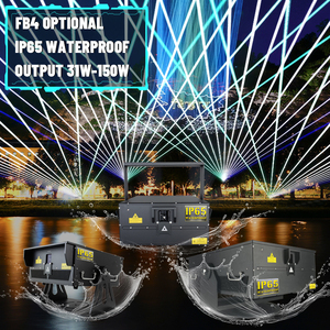 Luce Laser RGB ILDA Impermeabile IP65 per Esterni, <span class=keywords><strong>Effetto</strong></span> Laser 40 50 60 80 100 W, Animazione a Colori per Pubblicità e Spettacoli - Product Image 1