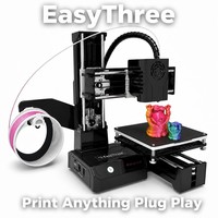 Mini imprimante 3D FDM de bureau à cadre ouvert avec plateau magnétique USB TF pour débutants STEM