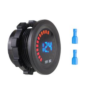 Voltímetro Universal para coche, motocicleta, barco, CC de 12V-24V, impermeable, pantalla Digital LED, voltaje - Product Image 2