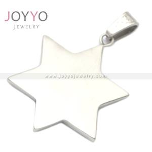 จี้สเตนเลสรูปดาวห้าแฉกสุดคลาสสิกจี้เครื่องรางรูปดาวห้าแฉกโซโลมอน - Product Image 3