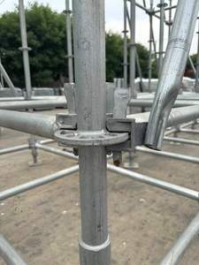 Structure d'échafaudage robuste à anneaux avec pinces en acier galvanisé pour les projets de construction de tours et de bâtiments - Product Image 3