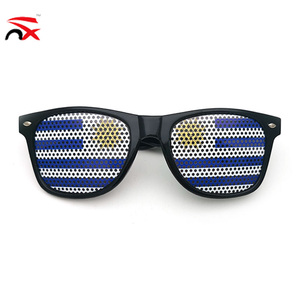 Wholesale Customized Country Flag Printing Sunglasses Uruguay Flag Football Sunglasses for Football Fans Cheering