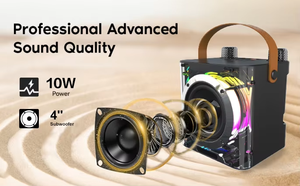 Stereo Bt Waterproof Outdoor Portable Wireless Mini <strong>Dj</strong> Sound <strong>Speaker</strong> Home Mini <strong>Small</strong> Audio Super Bass Audio Player Studio - Product Image 4