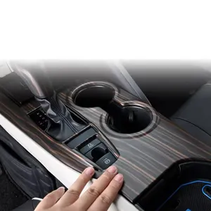Colore del legno accessori interni per auto auto per toyota camry 2018 2019 2020 2021 2022 2023 xv70 kit di copertura della manopola del cambio del pannello del cambio