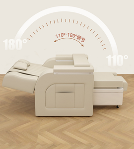 Sillón de Pedicura Eléctrico Reclinable, Sofá de Masaje para Spa de Pies, Respaldo Ajustable, 7 Colores LED - Product Image 4