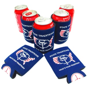 <b>Collapsible</b> Foldable Can Cozy Beer Coolies Stubby Holder Neoprene Can Cooler with Custom Logo s - Product Image 5