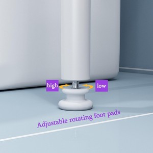 Trong nhà vệ sinh tổ chức <span class=keywords><strong>3</strong></span> tầng kim loại kệ góc đứng lưu trữ tổ chức máy giặt giá trên giá nhà vệ sinh - Product Image 4