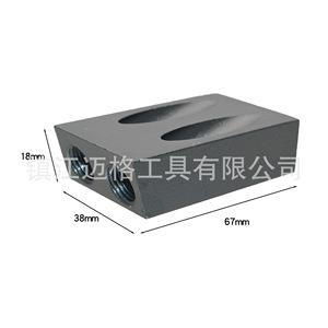 Woodworking Slanted Hole Positioner 67mm Aluminum Alloy 15 Degree Angle Tool For Carpentry Home Decoration - Product Image 1