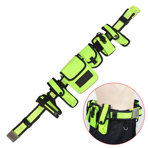 DF24 Nylon Tactical <b>Belt</b> With Multiple <b>Pouches</b> Adjustable For Training And Patrol Use Black Security Wholesale - Product Image 6