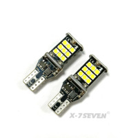 Ampoule LED de recul X-7SEVEN T15 W16W 921 12W Super Lumineuse 3020 SMD Canbus Rouge Ambre Blanc 6000K Sans Erreur 12V