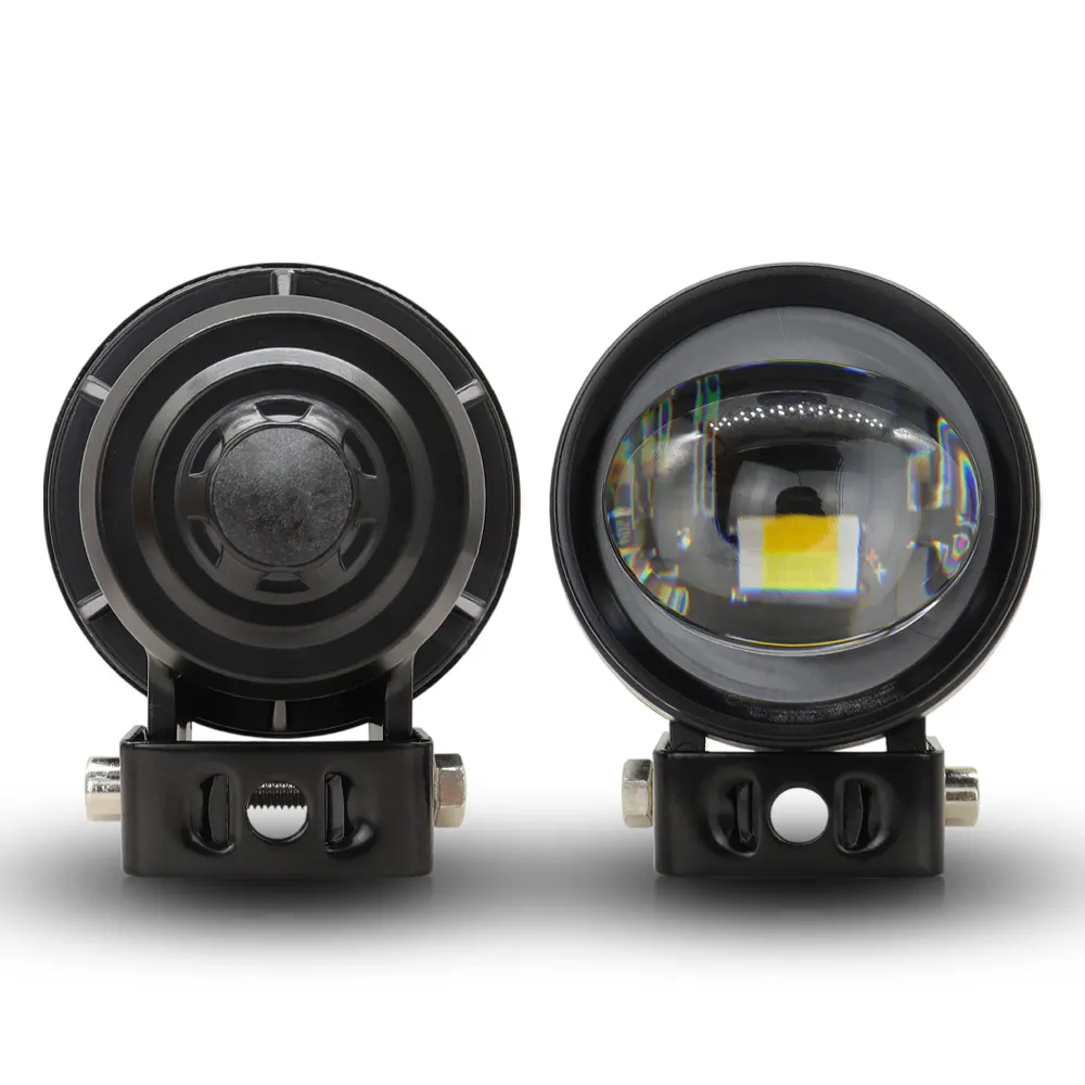 Lelanpu yeni stil led spot sis işık çift renk 30w 1smd motosiklet ışıkları su geçirmez IP68 vida araba aksesuarları ile