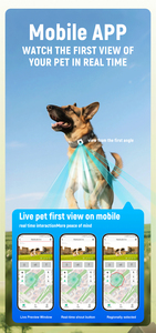 Thông minh GPS con chó cổ áo 4G không thấm nước Đào Tạo Vật nuôi <span class=keywords><strong>Tracker</strong></span> với báo động đẩy, electroshock, cuộc gọi trực tiếp và ứng dụng di động điều khiển - Product Image 2