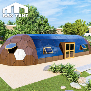 Dôme en verre hexagonal de luxe RAXTENT 6x16M avec isolation pour suites d'hôtel de glamping haut de gamme - Product Image 3