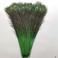 30-110cm Hochwertige künstliche Pfauenfeder mit vollem großen Auge für Dekorationen Hochzeit DIY