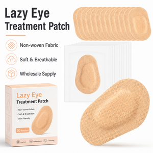 Lot de 50 patchs oculaires non tissés doux <span class=keywords><strong>pour</strong></span> la peau <span class=keywords><strong>pour</strong></span> le traitement de <span class=keywords><strong>l</strong></span>'amblyopie pédiatrique (œil paresseux) certifiés CE - Product Image 2