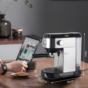 Machine à expresso Winningstar 1,0 L semi-automatique avec mousseur à lait pour usage domestique - Product Image 4