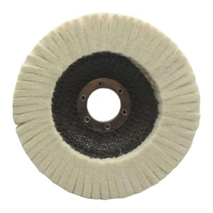 Disques à lamelles en feutre de laine de 115 mm et 125 mm, disques à lamelles de polissage en feutre de laine pour le ponçage des surfaces en bois - Product Image 4