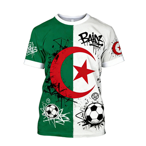 Camiseta Deportiva Personalizada con la Bandera de Jordania, Venta al Por Mayor de Fábrica, Entrega Rápida, Algodón y Poliéster Transpirable, Alta Calidad, para Eventos Deportivos y Electorales - Product Image 1