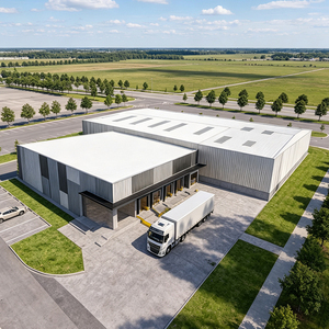 Estructura de Acero Modular Pre-fabricada de Diseño Personalizado, Instalación de Almacenamiento de Carga Industrial de Alta Resistencia para Logística - Product Image 1