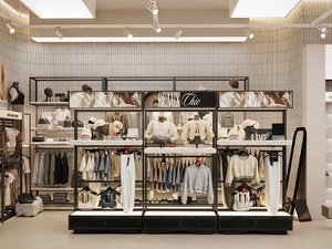 Factory Wholesale Metal Foldable Clothing Display Racks | Cost-Effective Retail Garment Shelving & Shop Furniture - Product Image 1