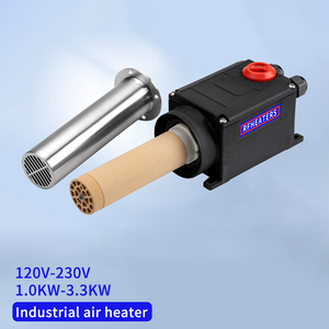 Calentador de Aire Eléctrico con <span class=keywords><strong>Elemento</strong></span> Calefactor <span class=keywords><strong>y</strong></span> Termostato Integrados, Resistencia a Altas Temperaturas para Uso Industrial - Product Image 1
