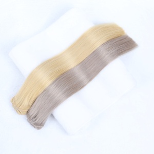 Extensioni di <span class=keywords><strong>capelli</strong></span> umani Remy brasiliani a doppia trama, colore personalizzato, con permanente sbiancante, per donna RUISI - Product Image 5