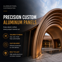 Panneau de façade en aluminium courbé sur mesure, forme spéciale, revêtement en aluminium pour la décoration des murs extérieurs des magasins